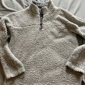 GRAY SHERPA QUARTER ZIP-TRUE GRIT AMERICAN OUTDOOR CO (normally $90-100!!)